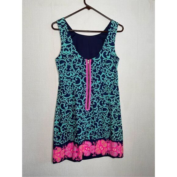 Lilly Pulitzer Fountain Hopping Delia Shift Dress‎ Women's Size 8 - Picture 9 of 9